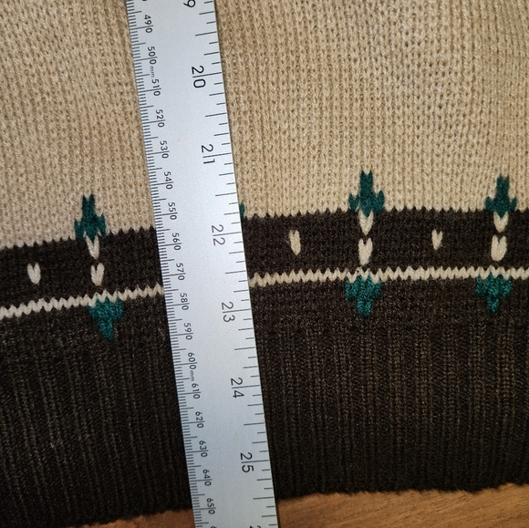 Vintage Ashley Knit Unisex Multicolored Patterned Pullover Sweater Size Large - Picture 11 of 12